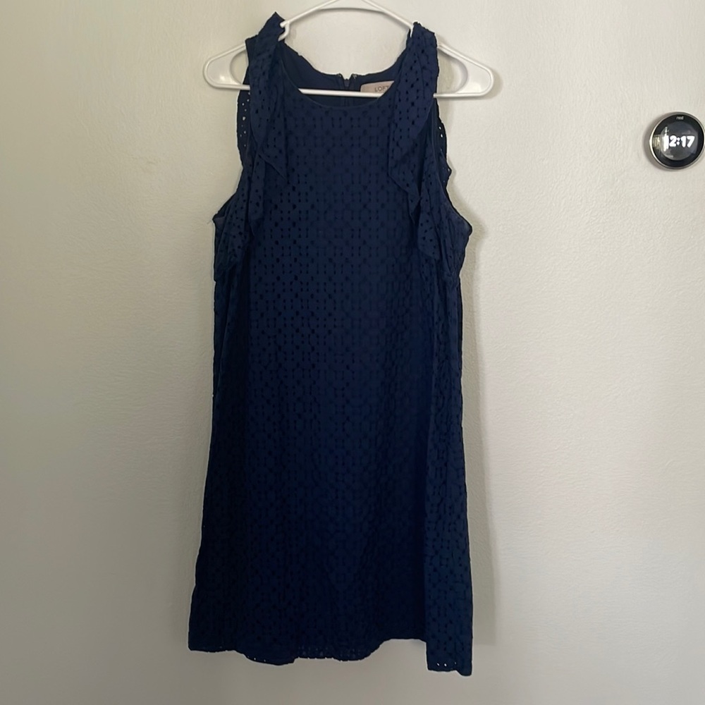 Loft Blue Midi Dress
